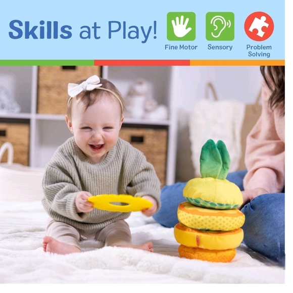 Melissa & Doug Pineapple Soft Stacker - Picture 4 of 11